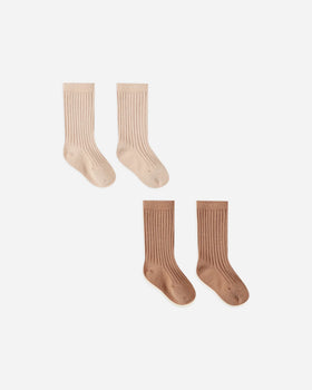 Socks Set | Shell + Rose