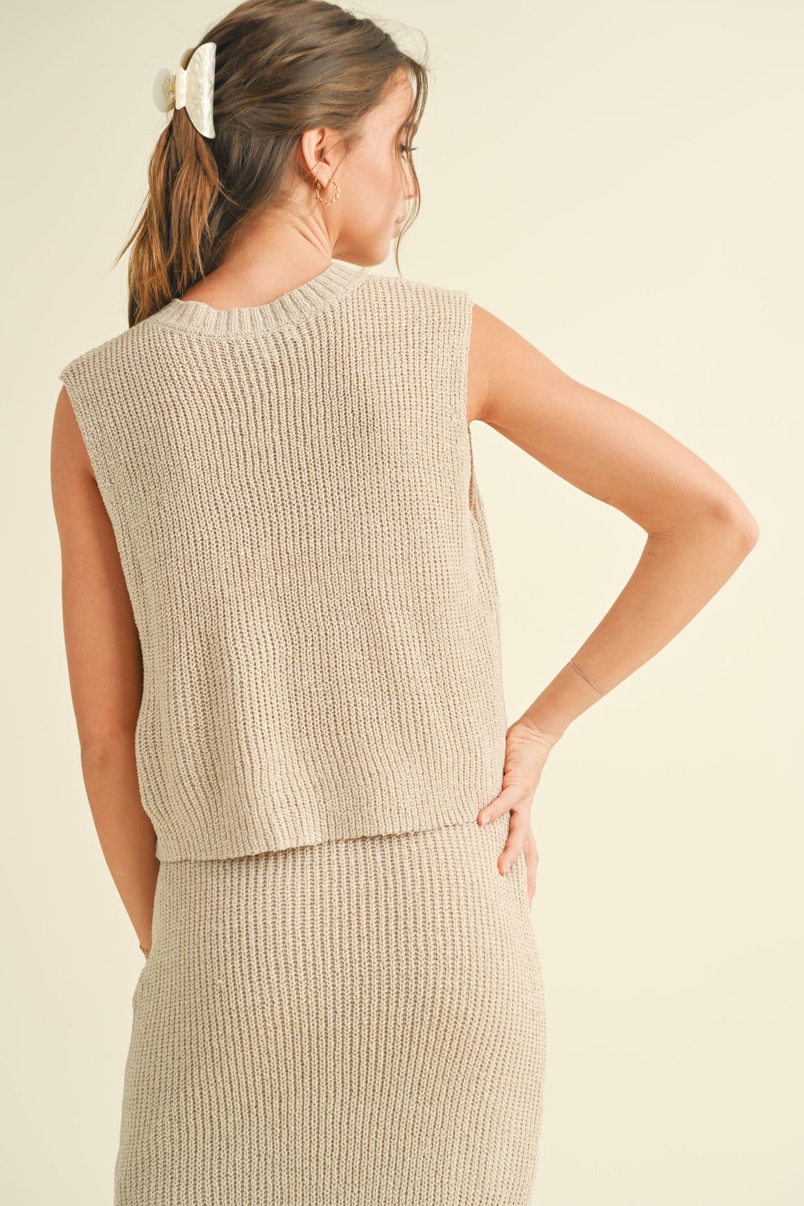 Tops | V-Neck Knitted Vest