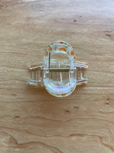 Infinity Claw Clip | Orange Tulip