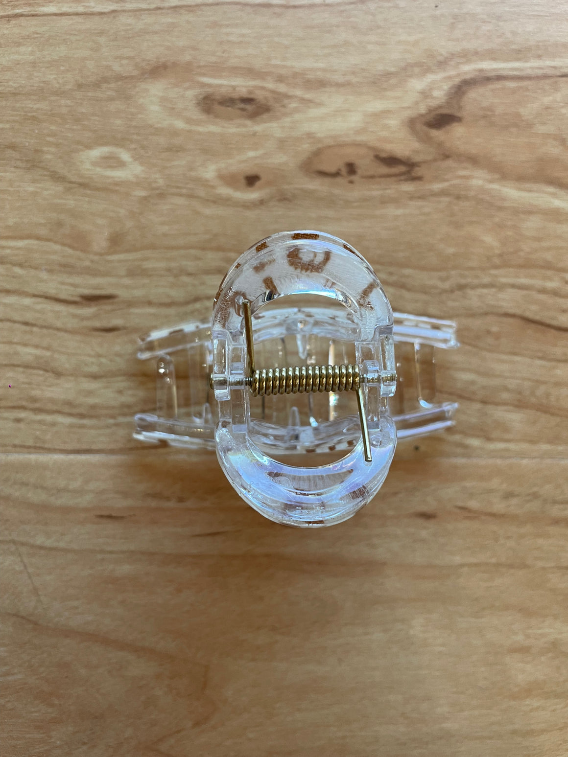 Infinity Claw Clip | White Leopard
