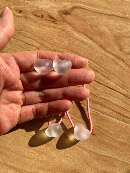 Hair Elastic Set | Frosted Heart