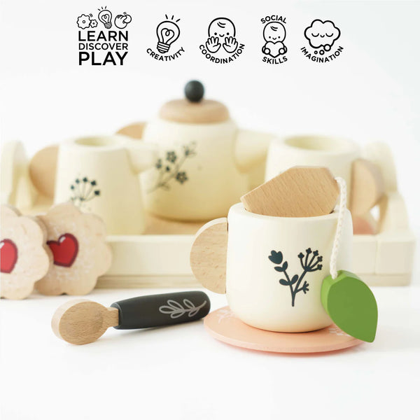 Toy | Wooden Tea Set & Tray