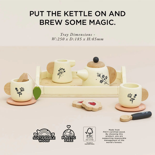 Toy | Wooden Tea Set & Tray