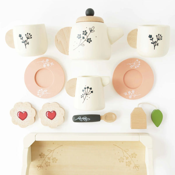 Toy | Wooden Tea Set & Tray