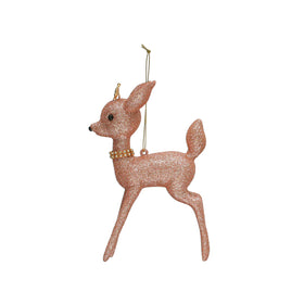 Ornament | Pink Glitter Deer