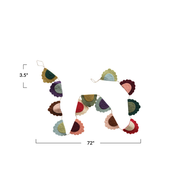 Garland | Wool Felt Scallop