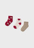 Toddler Sock Set | Red Hearts