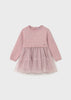 Baby Dress | Knit Tulle Pink
