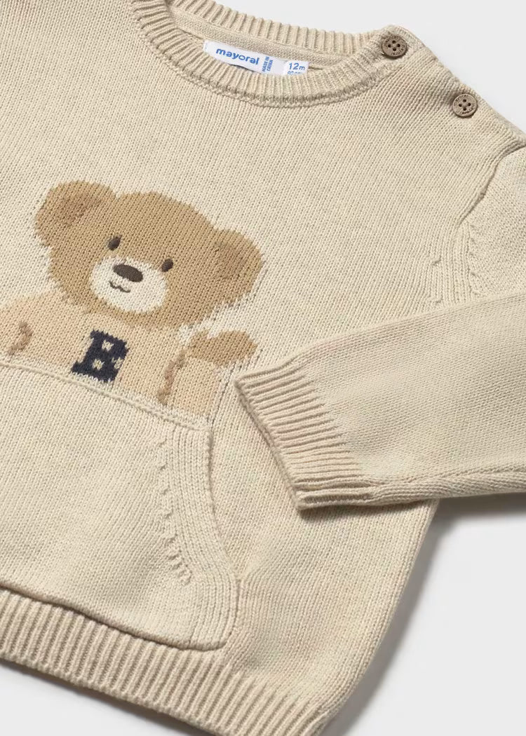Baby Sweater | Bear Pocket