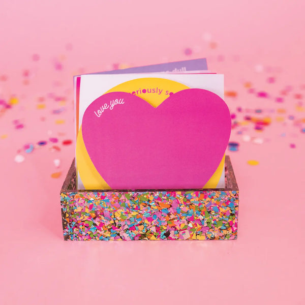 Business Card Holder | Confetti Acrylic