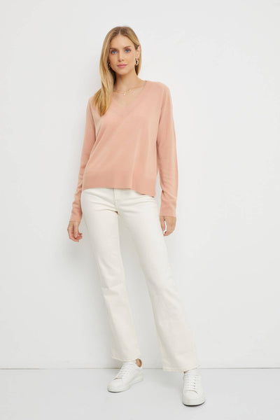 blush vneck