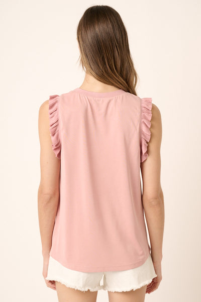 Ruffle Tank | Pink