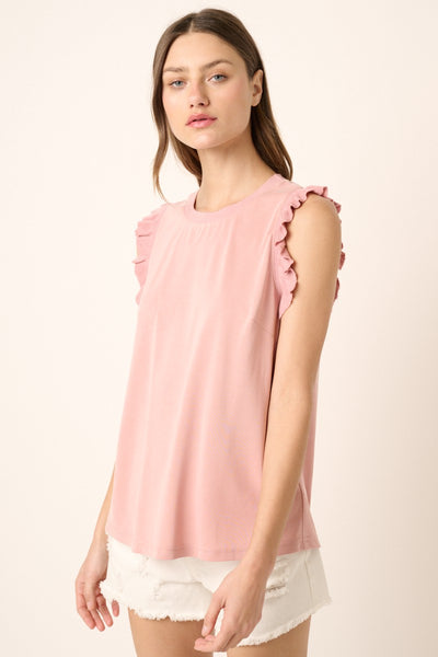 Ruffle Tank | Pink