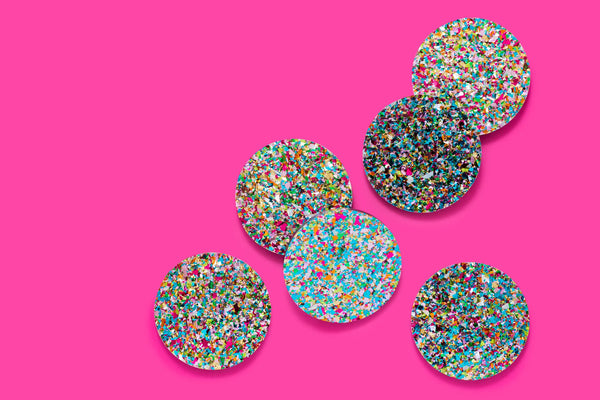Acrylic Coaster | Confetti