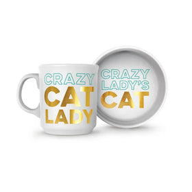 Mug + Bowl | Howligans - Crazy Cat