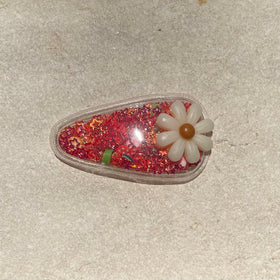 Snap Clip | Confetti White Daisy