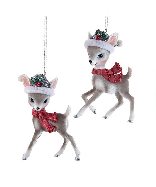 Deer With Santa | Pink Pewter | 4.25"