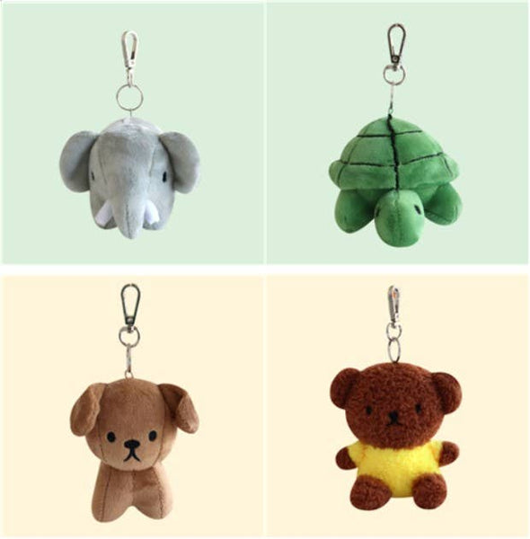 Miffy & Friends Fluffy Key Chain, Bag Charms: Boris