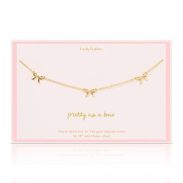 Necklace | Gold Bows