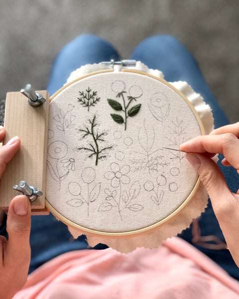 Floral Embroidery Craft Kit