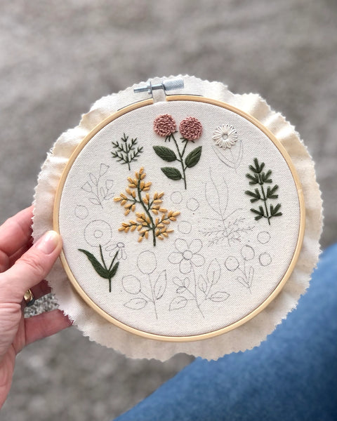 Floral Embroidery Craft Kit