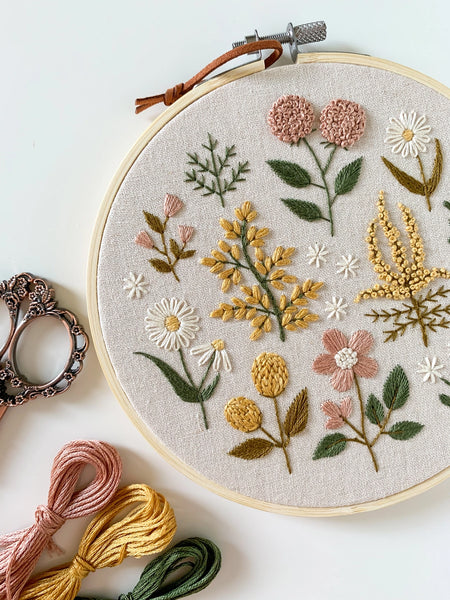 Floral Embroidery Craft Kit