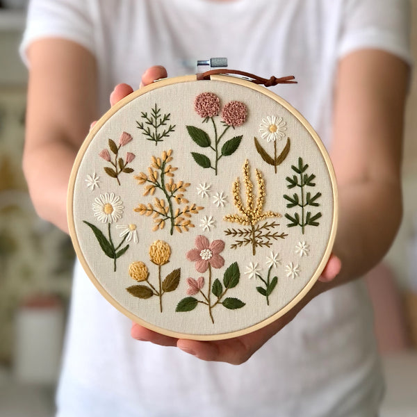 Floral Embroidery Craft Kit