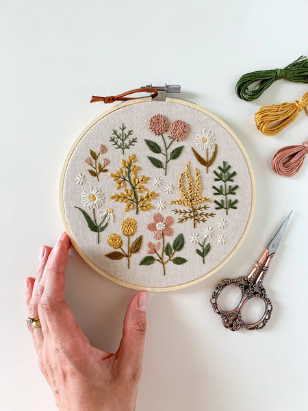 Floral Embroidery Craft Kit