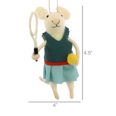 Ornament | Gal Mouse Tennis Player