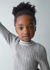 Girls Dress | Knit Silver