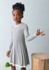 Girls Dress | Knit Silver