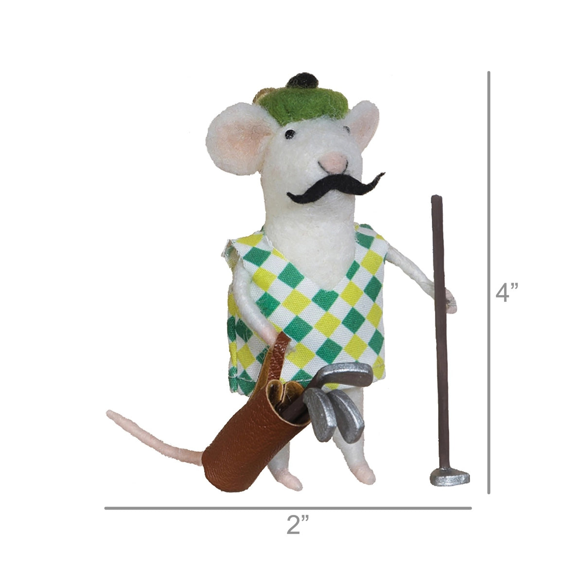 Ornament | Golfer Mouse