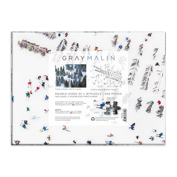 Puzzle | Gray Malin Snow Double Side 500 Piece