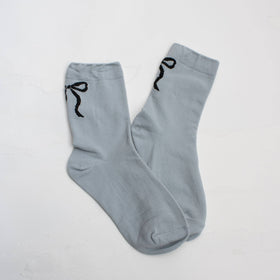 grey ribbon socks