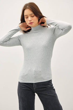 grey turtleneck
