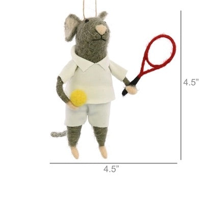 Ornament | Guy Mouse Tennis Player