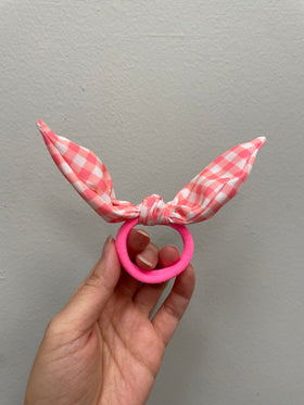Hair Tie | Pink Check