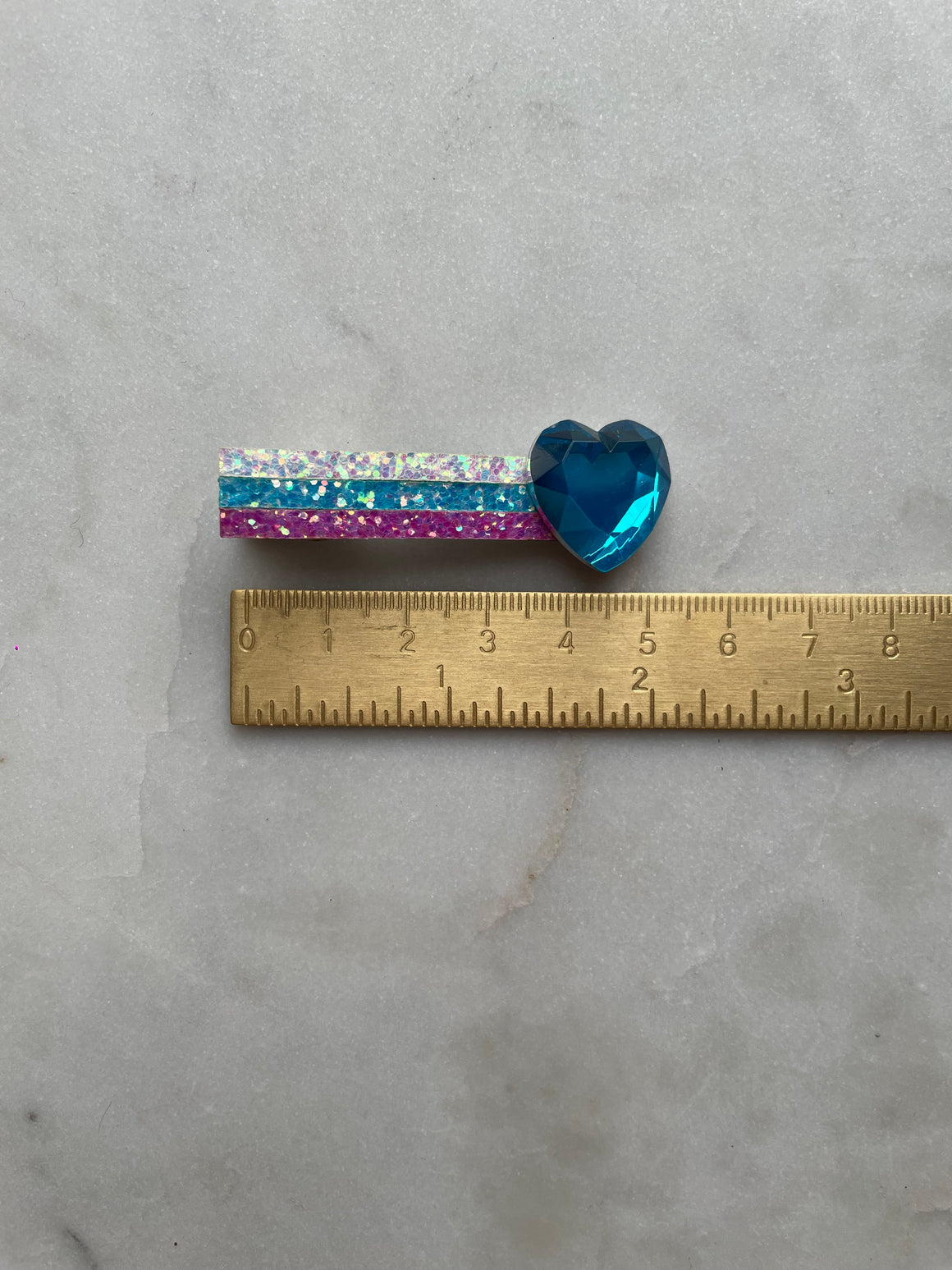 Alligator Clip | Blue Heart