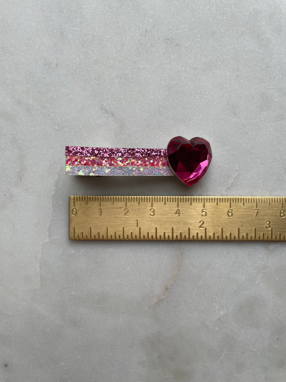 Alligator Clip | Pink Heart