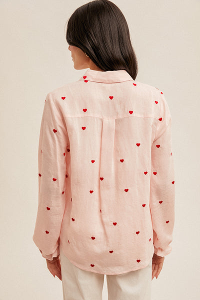 Tops | Button Down Heart