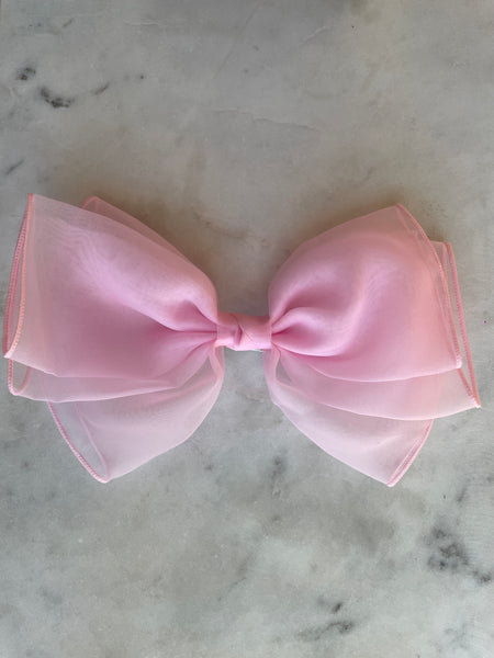 Hair Clip | Big Bow Light Pink