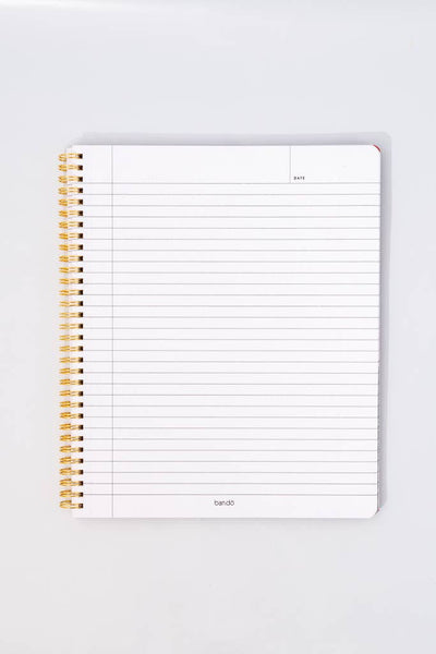 lined notebook