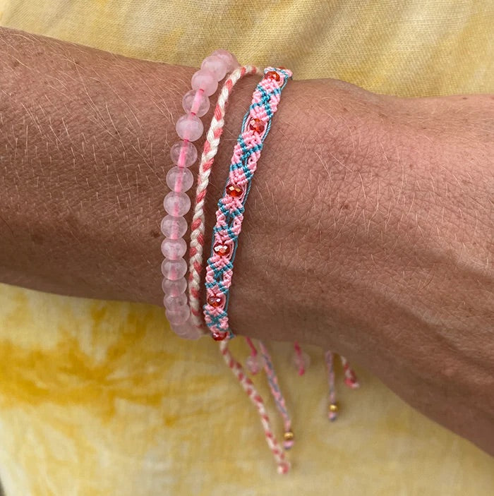Love Stoned Chakra Bracelet | Pink Agate