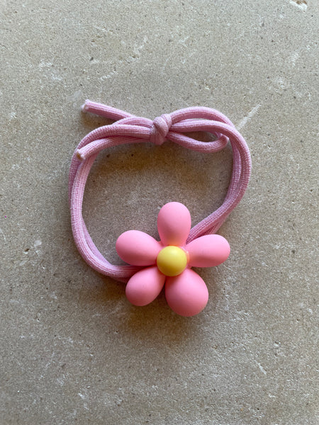 Hair Tie | Flower Power Pink