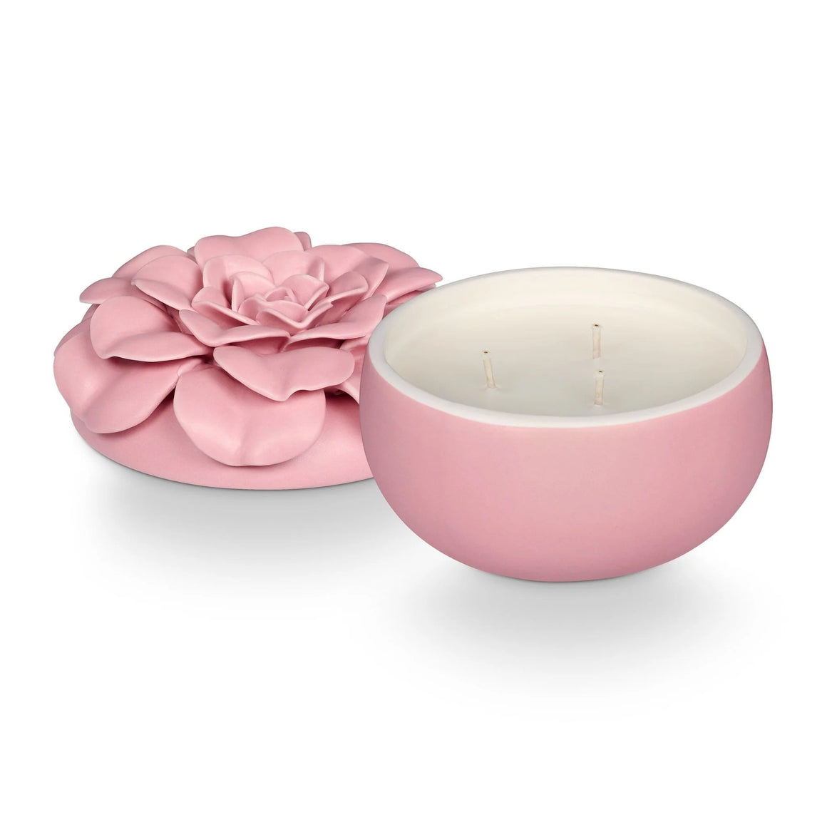 Candle | Pink Pepper Fruit Ceramic Flower