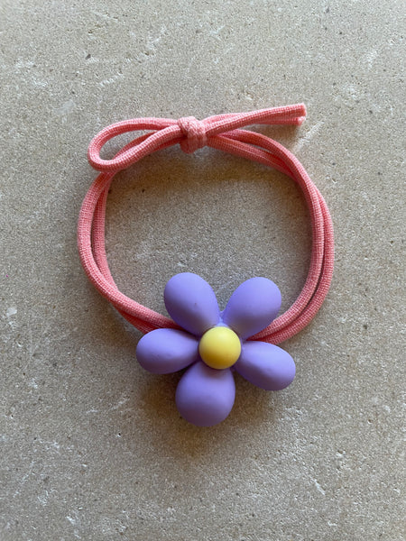 Hair Tie | Flower Power Purple