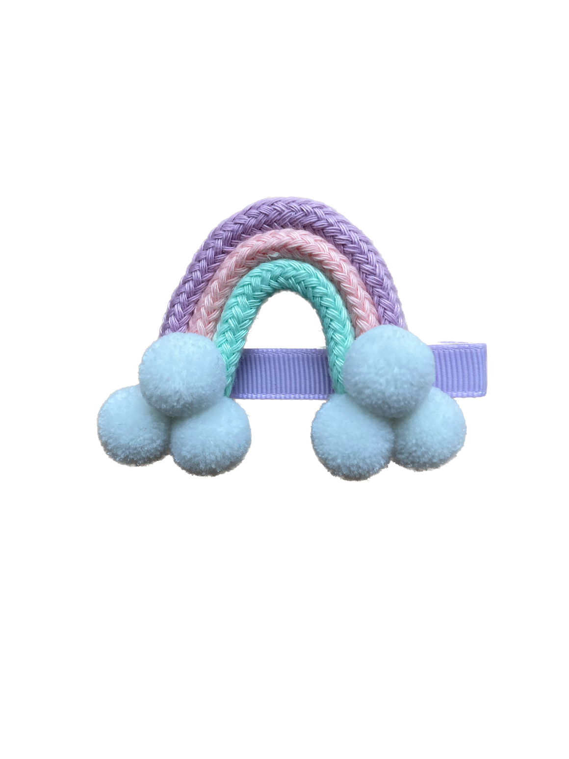 pastel rainbow hair clip