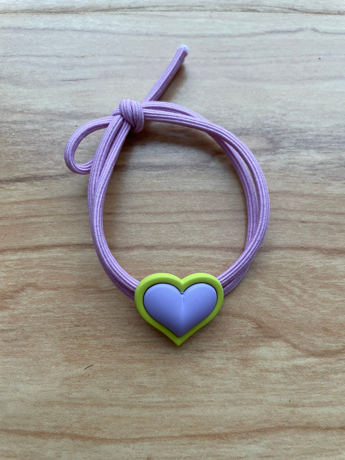 Hair Elastic | Matte Heart | Purple