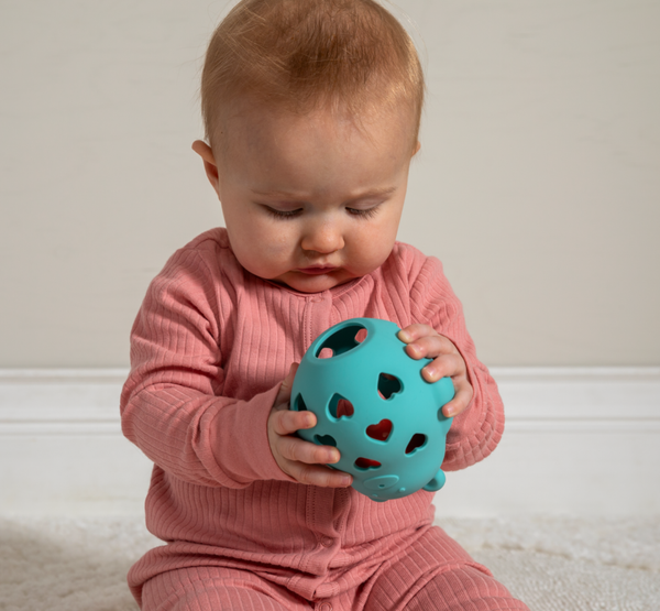 Baby Toy | Simply Silicone Teddy Roly Rattle