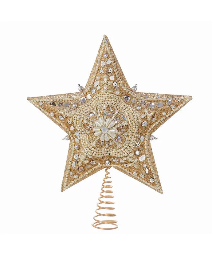 Tree Topper Star Glitter | 13.5"